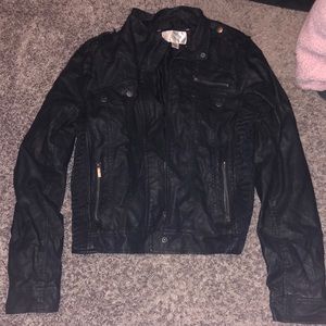 Faux leather “fake” jacket